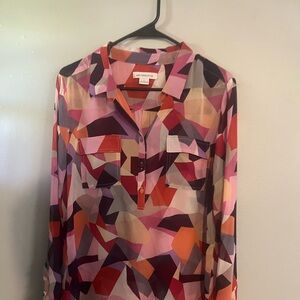 Colorful Sheer Blouse